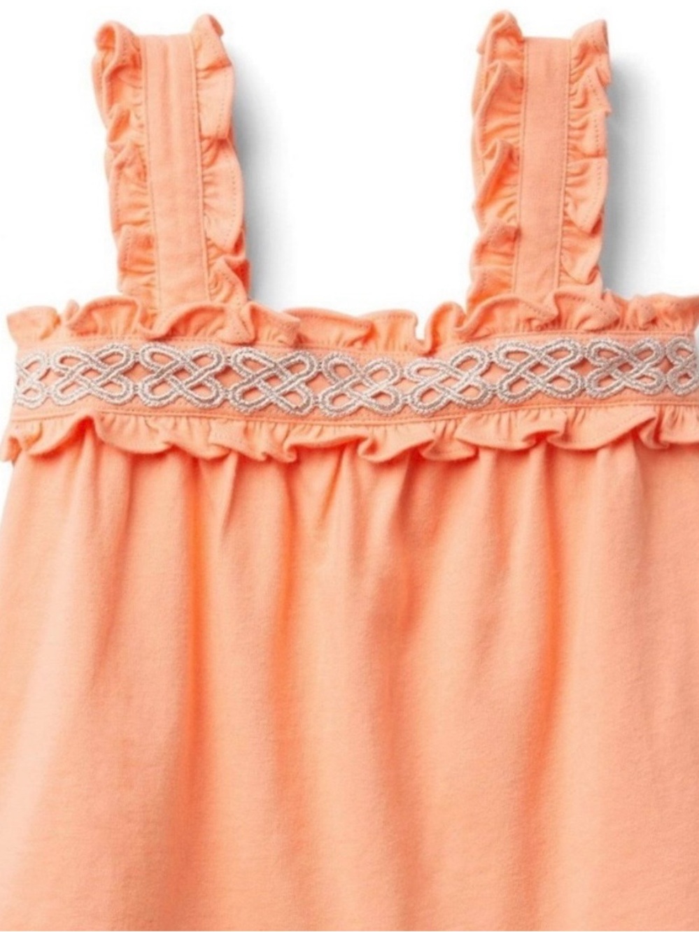 Janie and Jack Ruffle Metallic Trim Top - Picture 2 of 10